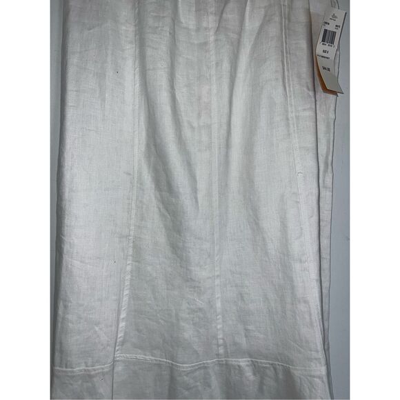 Women’s White/Cream 100% Linen Skirt SMALL - Picture 5 of 7